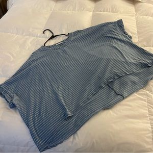 Jane and Delancey Boxy Striped Tunic Top